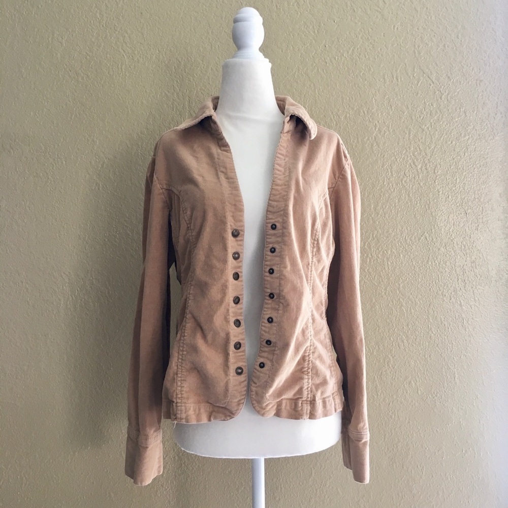 Live a Little tan curdoroy jacket